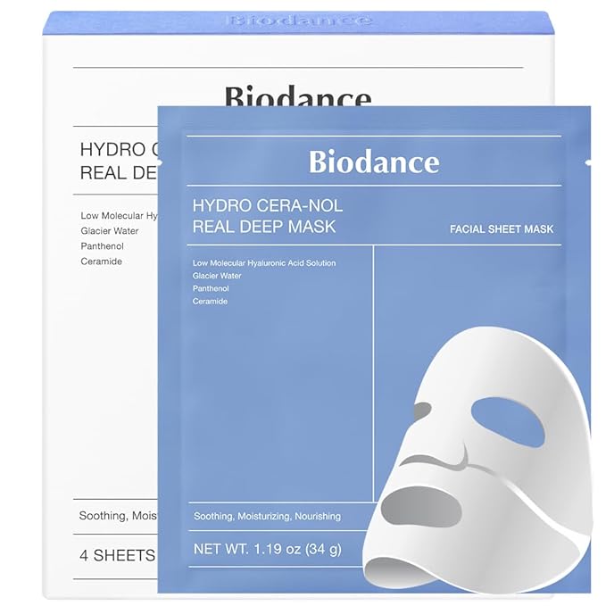 Biodance Hydro Cera-Nol Real Deep Mask for firm, hydrated skin”