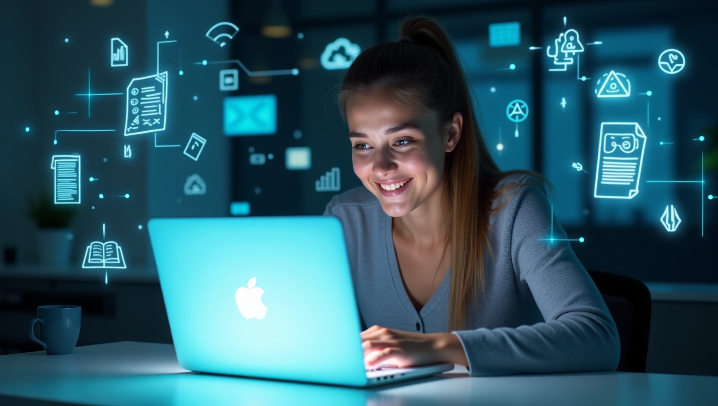Write with AI: Author using laptop with virtual assistant overlay" Would you like to generate matching images or videos for this article next?